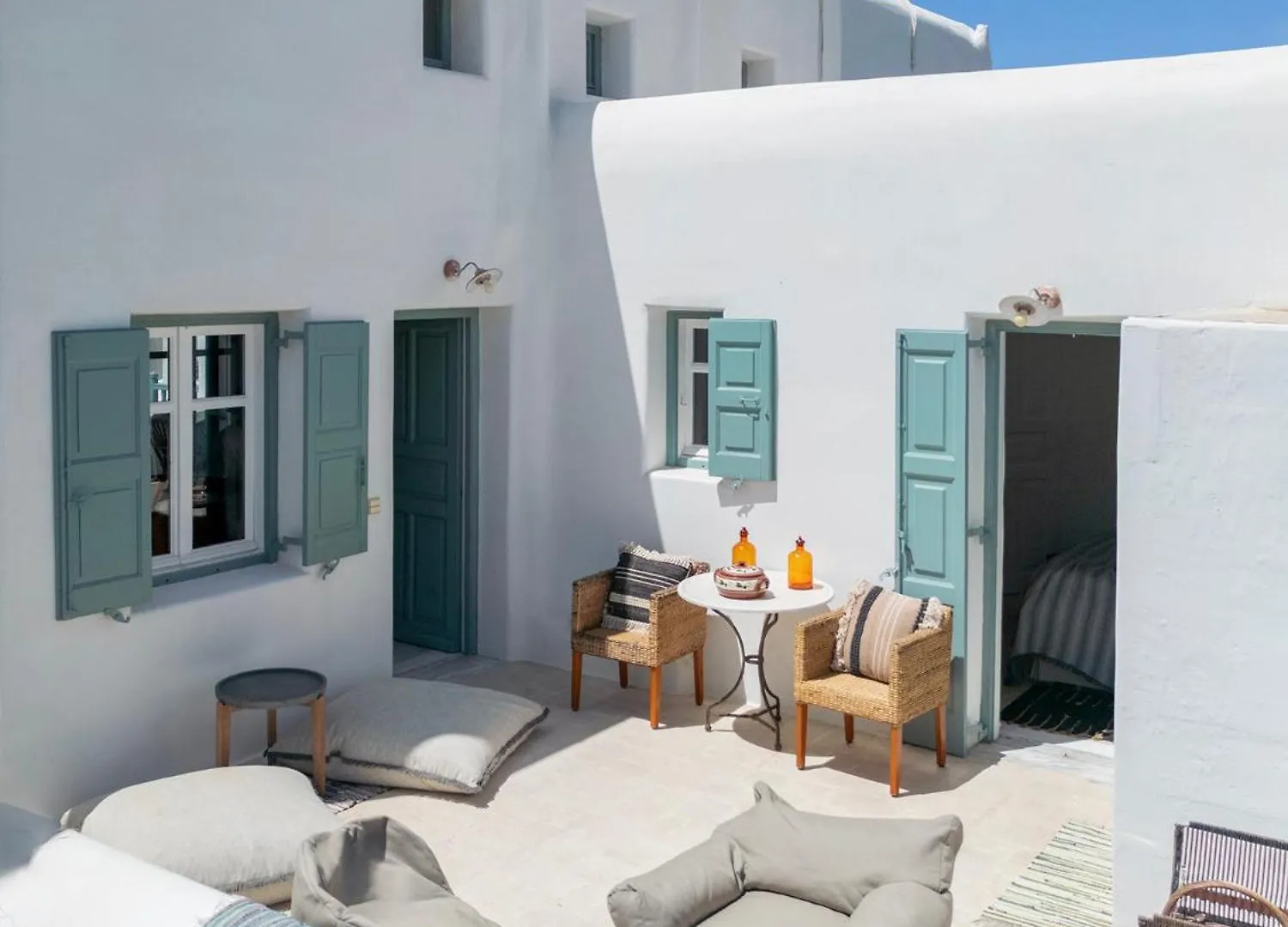 Mykonian Style W Shared Pool Houses & Nighttime Security Guard 奥诺斯